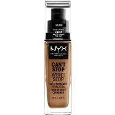 NYX Foundations NYX Can't Stop Won't Stop Full Coverage Foundation CSWSF13 Golden