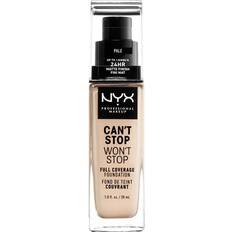 NYX Foundations NYX Can't Stop Won't Stop Full Coverage Foundation CSWSF01 Pale
