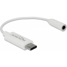 Deltaco 3.5mm-USB C M-F 0.1m