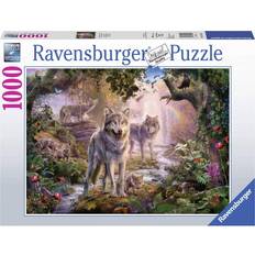 Klassische Puzzles reduziert Ravensburger Wolf Family in Summer 1000 Pieces