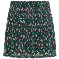 Plisserte skjørt Name It Kid's Pleated Floral Print Skirt - Green/Green Gables (13167254)