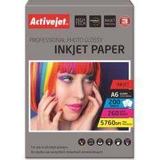 A6 Fotopapir ActiveJet Professional Photo Glossy A6 260g/m² 200st
