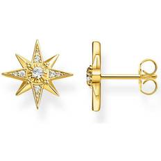 Thomas Sabo Star Earrings - Gold/White