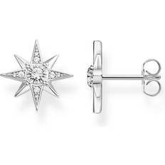 Thomas Sabo Jewelry Thomas Sabo Star Ear Studs - Silver/Transparent