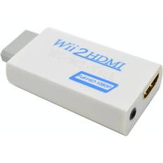 Av til hdmi adapter Kabler Wii to Hdmi Adapter Full HD 1080P - White