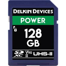 Delkin Memory Cards & USB Flash Drives Delkin Power SDXC Class 10 UHS-II U3 V90 300/250MB/s 128GB