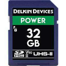 Delkin Memory Cards & USB Flash Drives Delkin Power SDHC Class 10 UHS-II U3 V90 300/250MB/s 32GB