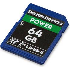 Delkin Memory Cards & USB Flash Drives Delkin Power SDXC Class 10 UHS-II U3 V90 300/250MB/s 64GB