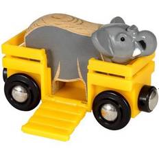 Holzspielzeug Eisenbahnen BRIO Elephant & Wagon 33969