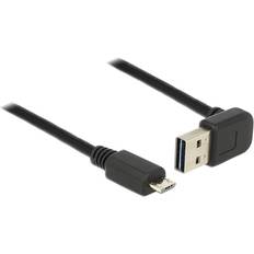 DeLock Easy-USB USB A-USB Micro-B 2.0 Angled 5m
