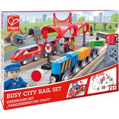 Plastic Toy Vehicles Hape Busy City Rail Set