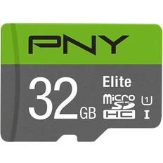 32 GB - microSDHC Minnekort PNY Elite microSDHC Class 10 UHS-I U1 100MB/s 32GB