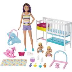 Barbie skipper babysitters playset and doll with skipper doll Toys Barbie Skipper Babysitters Inc Nap N Nurture Nursery Dolls & Playset GFL38