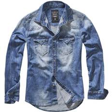 Brandit Clothing Brandit Riley Denim Shirt - Denim Blue