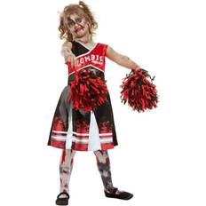 Smiffys Zombie Cheerleader Costume Red
