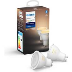 Hue white gu10 Philips Hue White Ambience LED Lamps 5W GU10 2-pack