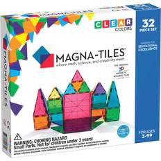 Byggesett Magna-Tiles Clear Colors 32pcs
