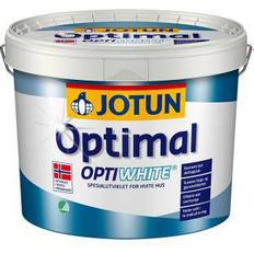 Utendørsmaling Jotun Optimal Optiwhite Tremaling Hvit 9L