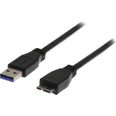 Deltaco USB A - USB Micro-B 3.0 1m