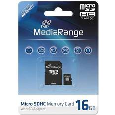 MediaRange Minnekort MediaRange MicroSDHC Class 10 16GB