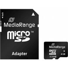 MediaRange Minnekort MediaRange MicroSDHC Class 10 4GB