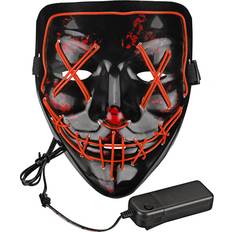 El Wire Purge LED Mask Röd