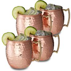 Relaxdays Moscow Mule Becher 50cl 4Stk.
