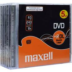Maxell DVD+R DL 8.5GB 8x Jewelcase 5-Pack (275579)