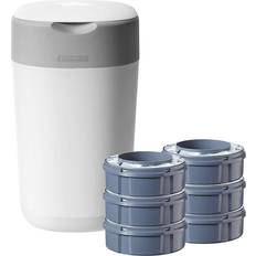 Bleiebøtter Tommee Tippee Twist & Click Nappy Disposal System with 6 Refills