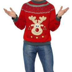 Christmas Sweaters Smiffys Christmas Jumper - Red