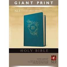 English - Religion & Philosophy Books Holy Bible, Giant Print NLT (Red Letter, LeatherLike, Teal B (2020)