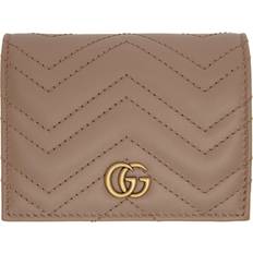 Gucci Geldbörsen Gucci GG Marmont Card Case Wallet - Dusty Pink