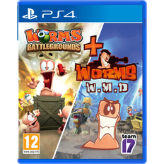 Turn-Based PlayStation 4-Spiele Worms Battlegrounds + Worms WMD Double Pack (PS4)
