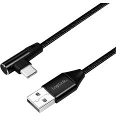Angled USB A-USB C 2.0 1m