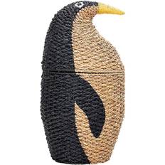 Tiere Kleinteile-Aufbewahrung Bloomingville Penguin Basket with Lid
