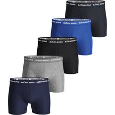 Klær på salg Björn Borg Solid Essential Shorts 5-pack - Blue Depths