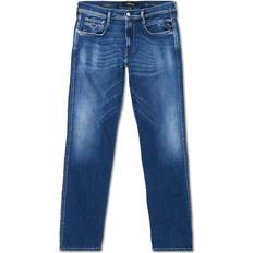 Replay Anbass Hyperflex Organic Jeans - Medium Blue