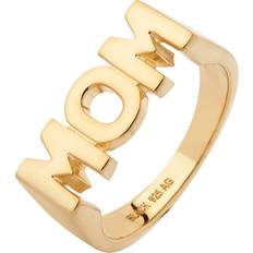 Ringer Maria Black Mom Ring - Gold