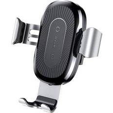 Bilholdere Baseus Air Duct Gravity Car Holder with Qi Wireless Charger