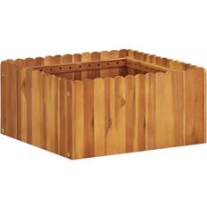 Wood Outdoor Planter Boxes vidaXL Garden Planter Flower Box 45921 19.685x19.685x9.843"