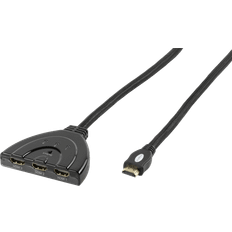 Vivanco HDMI - 3HDMI 1.3 M-F Switch 0.8m