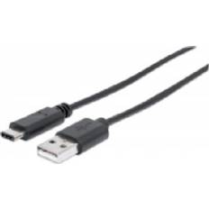 Manhattan Cables Manhattan Hi-Speed USB A - USB C 2.0 3.3ft
