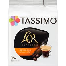 Tassimo Getränke Tassimo L'Or Espresso Delicious 118.4g 16Stk. 5Pack