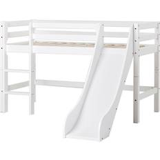 Køyesenger HoppeKids Basic Halfhigh Bed with Ladder & Slide 175x168cm