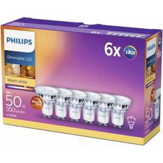 Lyskilder Philips Spot LED Lamps 5W GU10 6-pack