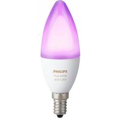 Candle Light Bulbs Philips Hue White And Color Ambiance Candle LED Lamps 6.5W E14