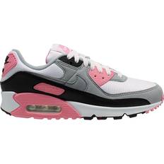 Multicolored Shoes Nike Air Max 90 W - White/Particle Grey/Light Smoke Grey/Rose Pink