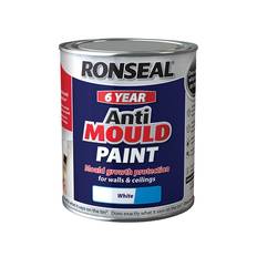 Ceiling Paints Ronseal Anti Mould Ceiling Paint White 0.75L