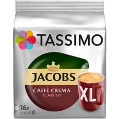 Tassimo K-cups & Coffee Pods Tassimo Jacobs Caffé Crema Classico XL 132.8g 16pcs