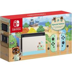 Nintendo Switch Game Consoles Nintendo Switch - Green/Blue - 2020 - Animal Crossing: New Horizons Edition